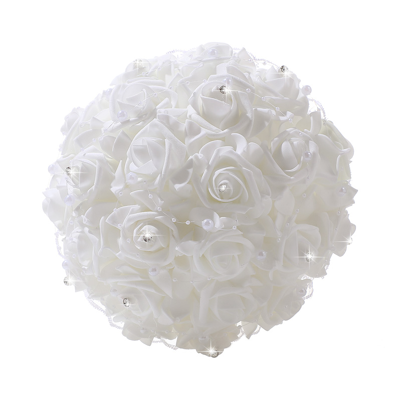 Elegante Rose mit Blumen, Braut, Hochzeit, Brautjungfer, Hochzeitsstrauß, handgefertigte Hochzeit, Kirchendekoration