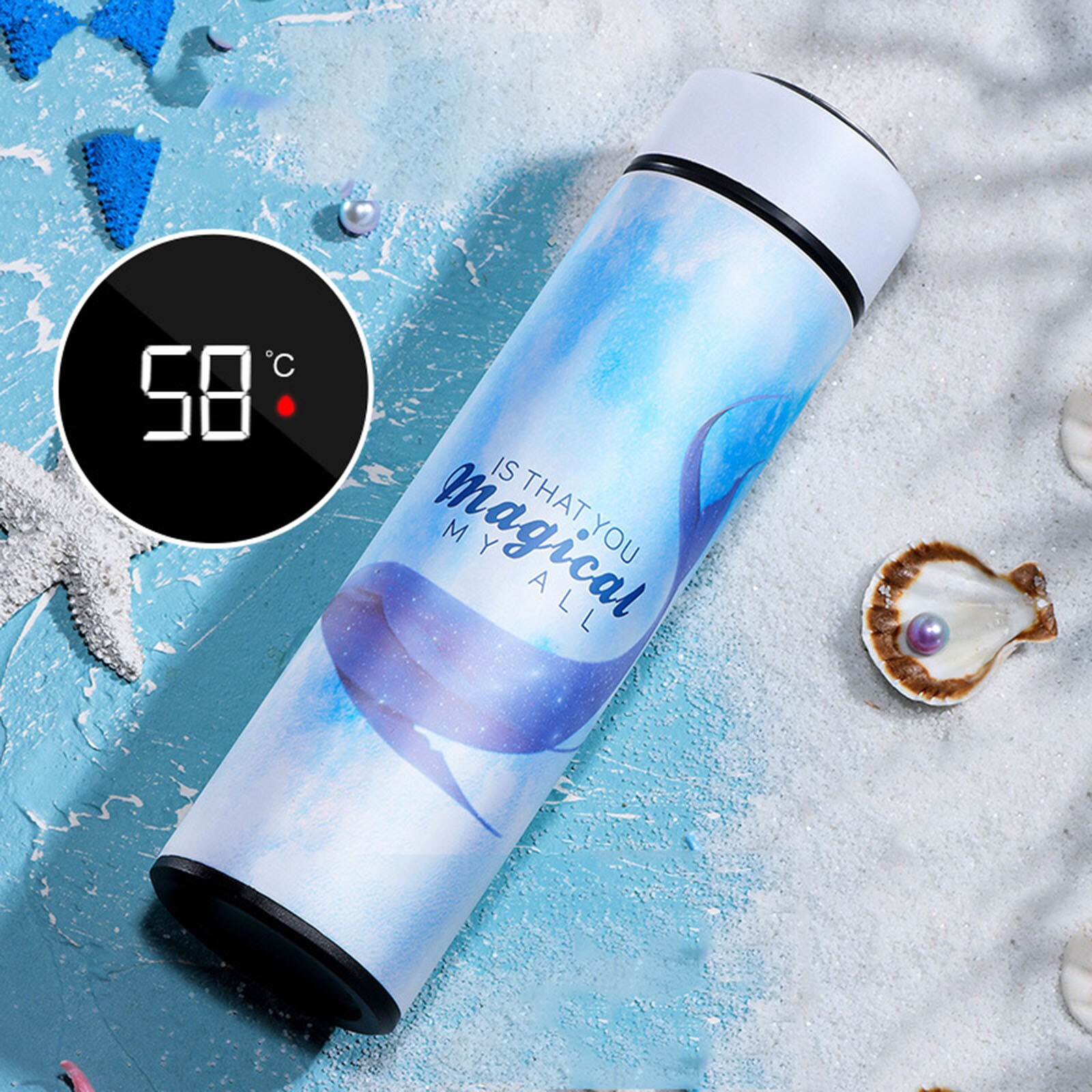 Café chá leite viagem caneca balas copo térmico nova moda dupla parede de aço inoxidável frascos vácuo 500ml presentes thermocup