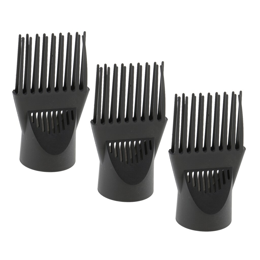 3Pcs Hair Styling Salon Hair Dryer Diffuser Comb Finger Diffuser Blower Comb