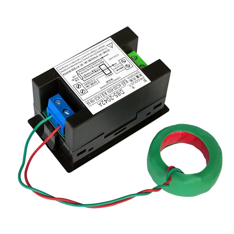 1pcs black white AC voltage and current meter Digital display 220V380V100A voltage and current detection dual display D85-2042A