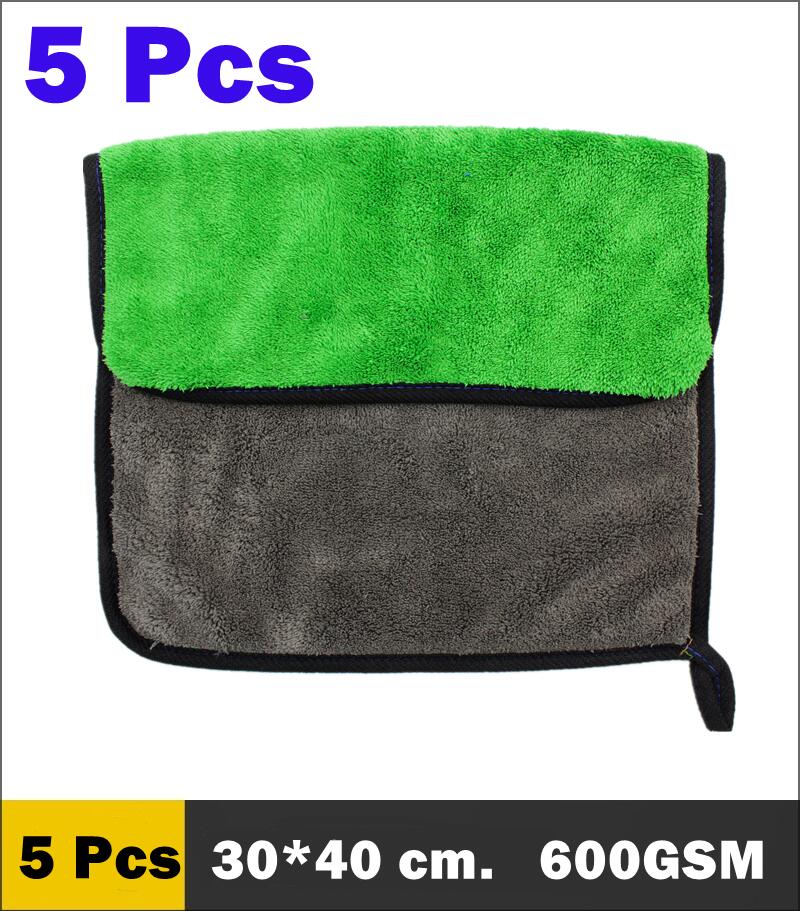 2/3/5/10 Pcs Car Wash Microfiber Towels Super Thick Soft Plush Cloth For Washing Cleaning Drying Absorb Wax Polishing