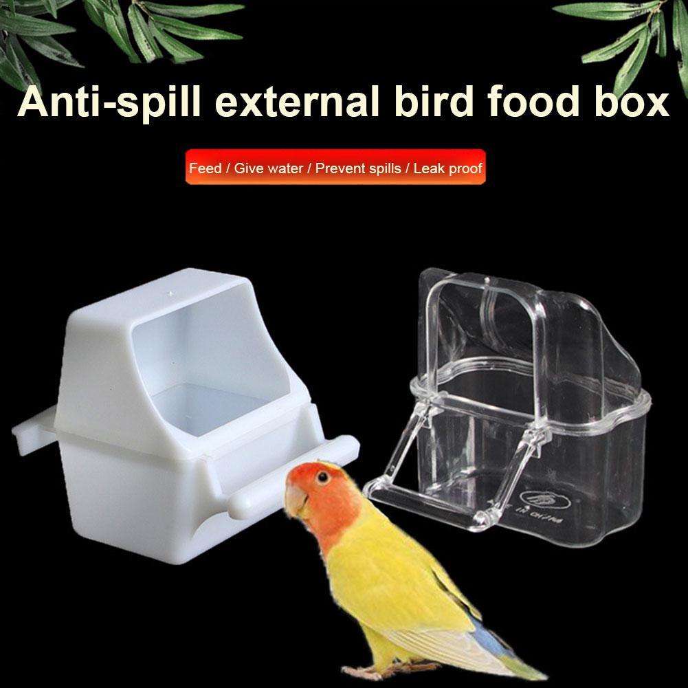 Mangeoire à oiseaux Portable de de grille, récipient d'eau et de nourriture d'oiseau suspendu pour accessoires d'oiseaux de Cage à oiseaux