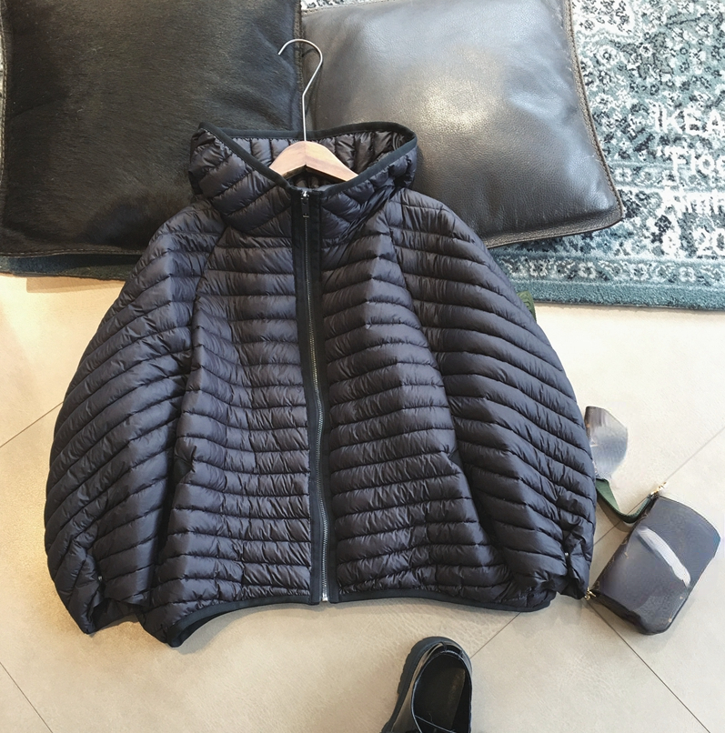 Winter Short Puffer Jacket Women 90% White Duck Down Coat Loose Female Feather Parka Hooded Outwear Warm: S / black