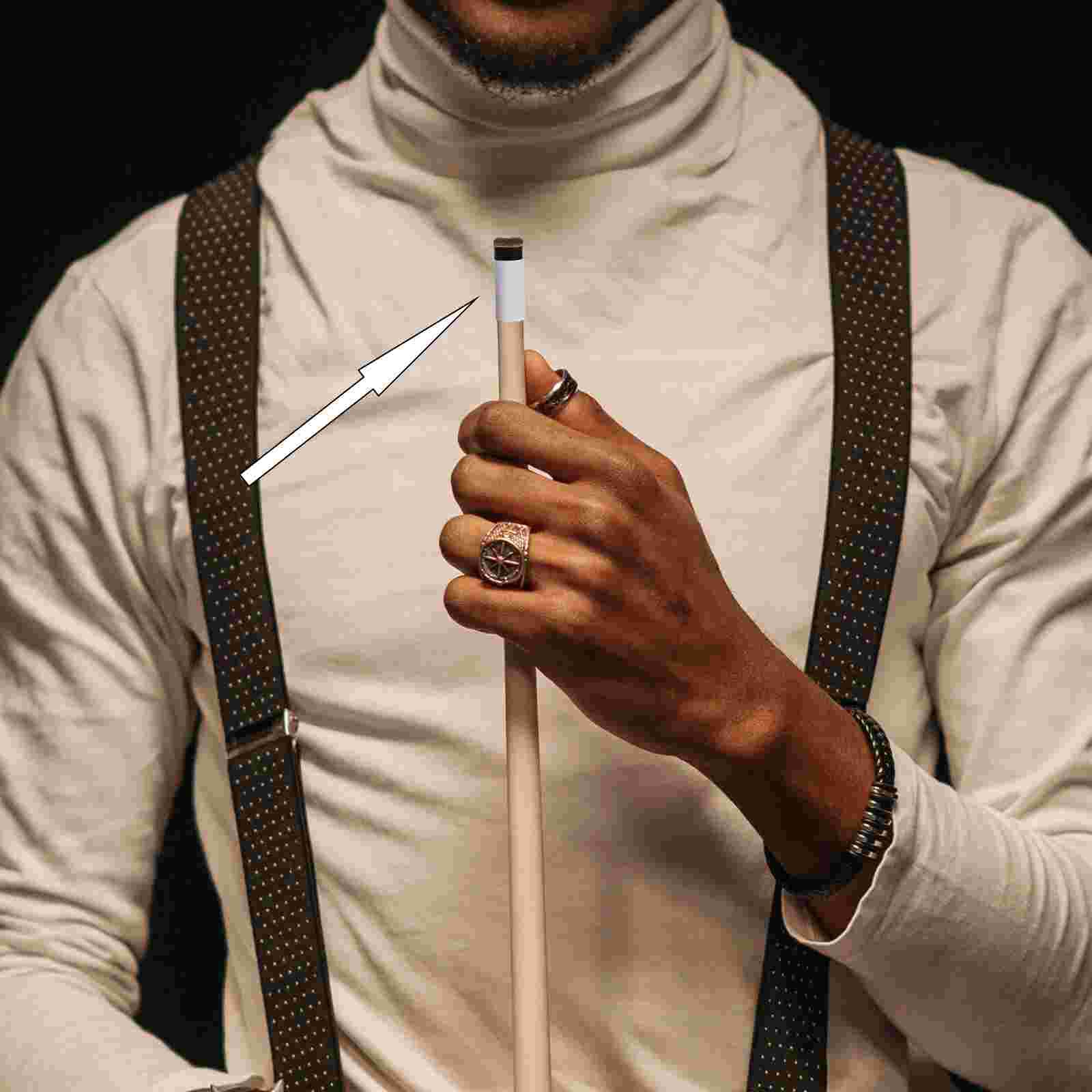 10pcs Billiard Cue Tips Pool Cues Tips Replacements Screw-on Tips for Billiard (White)