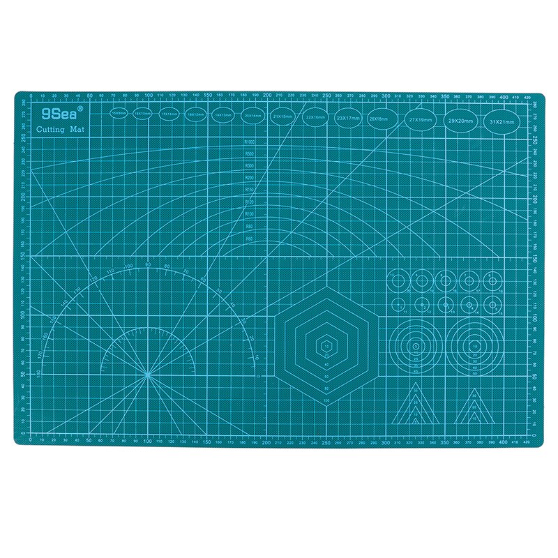 A3 PVC 45cm x 30cm Double Sided Self Healing 5 Layers Cutting Mat Quilting Ruler Suitable For Paper Card Fabric