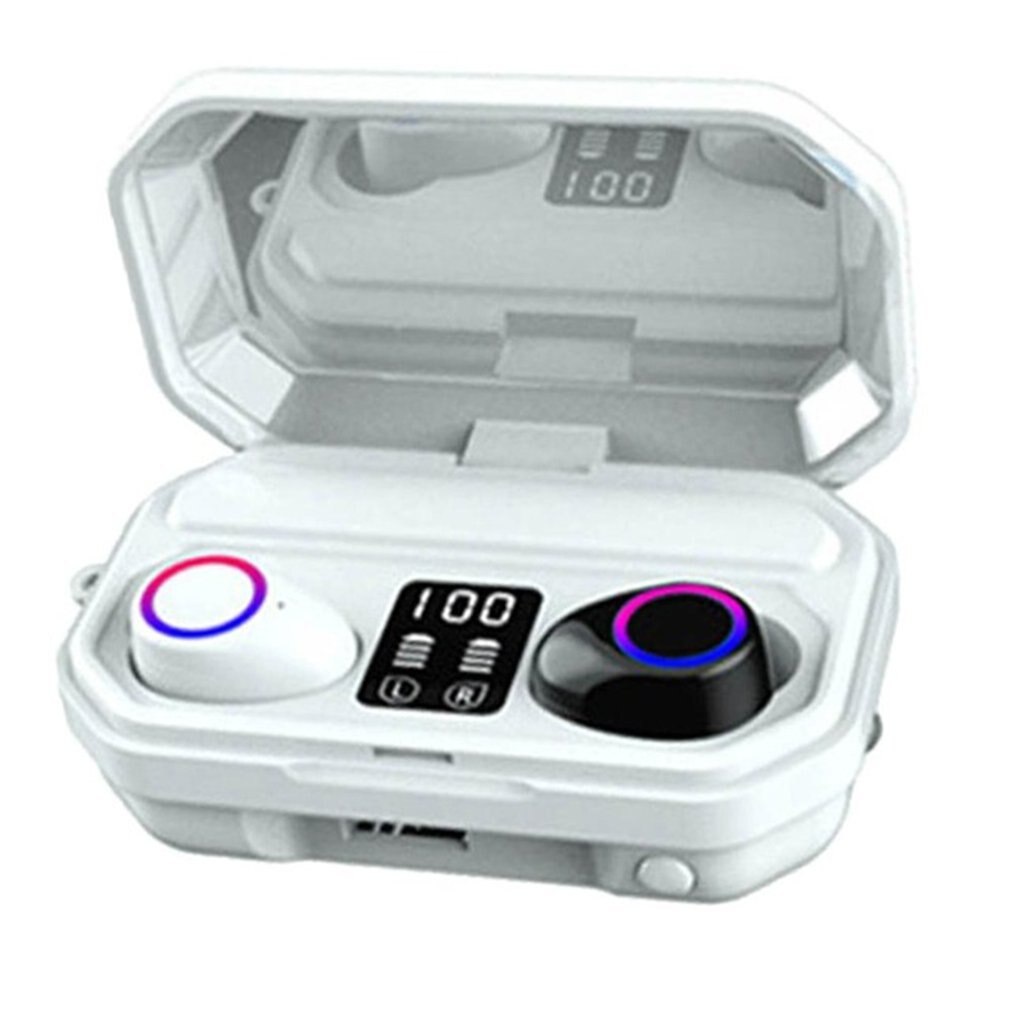 Offres spéciales Original TWS Bluetooth écouteur 5.0 tactile musique sans fil écouteurs stéréo basse écouteurs véritable sans fil écouteurs de base: Black White