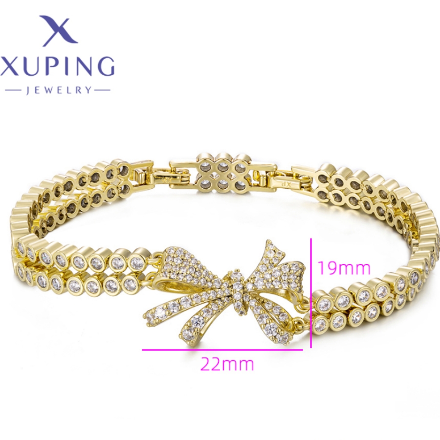 Xuping bijoux à la exquis populaire femmes Bracelets couleur or clair anniversaire noël filles X 000859624