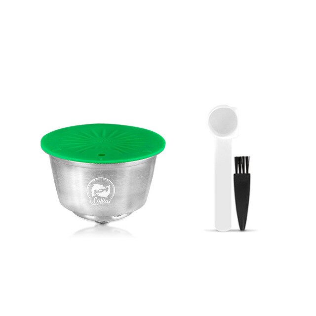 Refillable Capsule For Dolce Gusto Reusable Pod Coffee Machine 4th Generation Crema Maker Nespresso Original Capsule Adapter: 1 Capsule