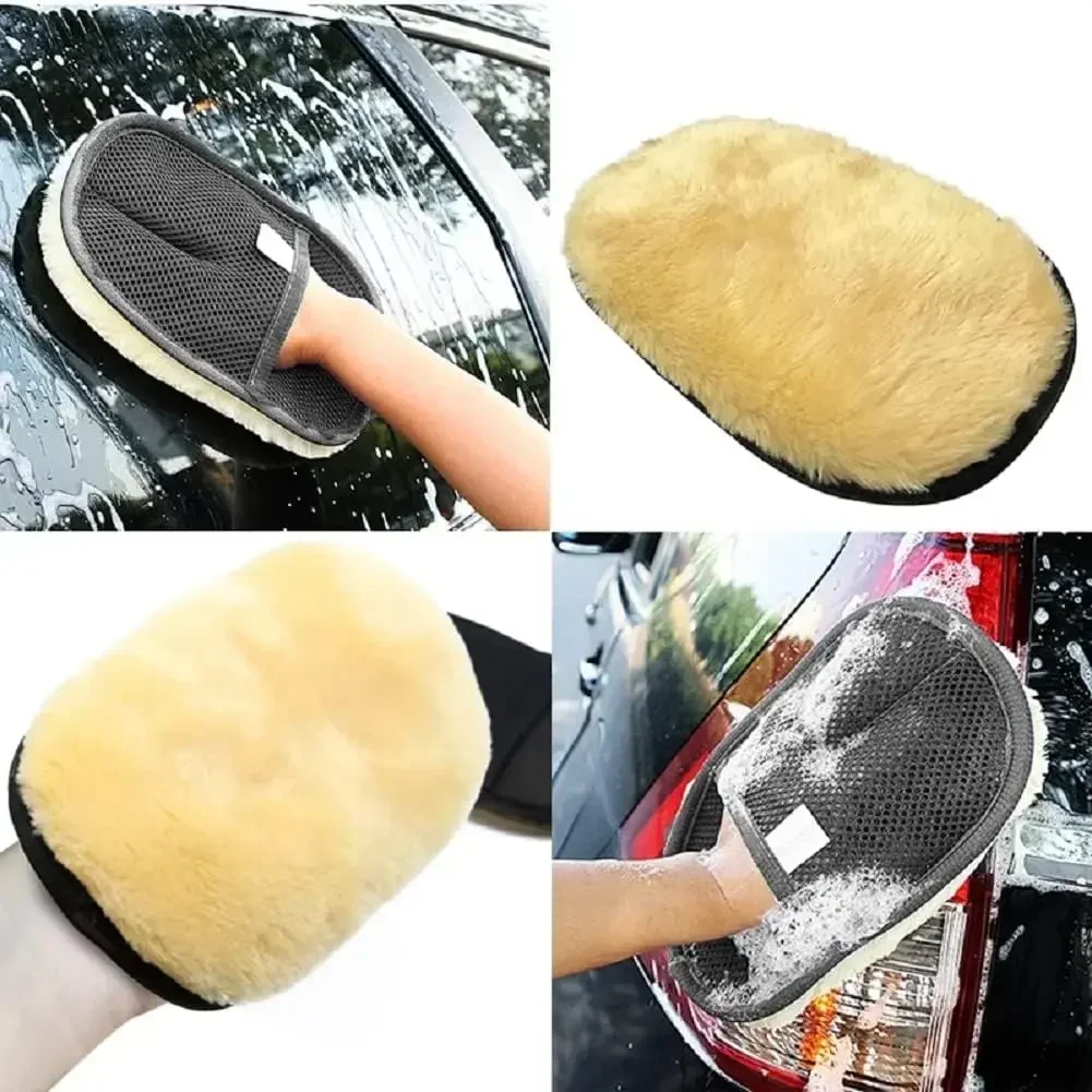 Mikrofaser-Handschuhwachsen, Pflege, Polieren, zum Reinigen, Waschen, Motorradfarbe, Karosserie, Glas, Auto