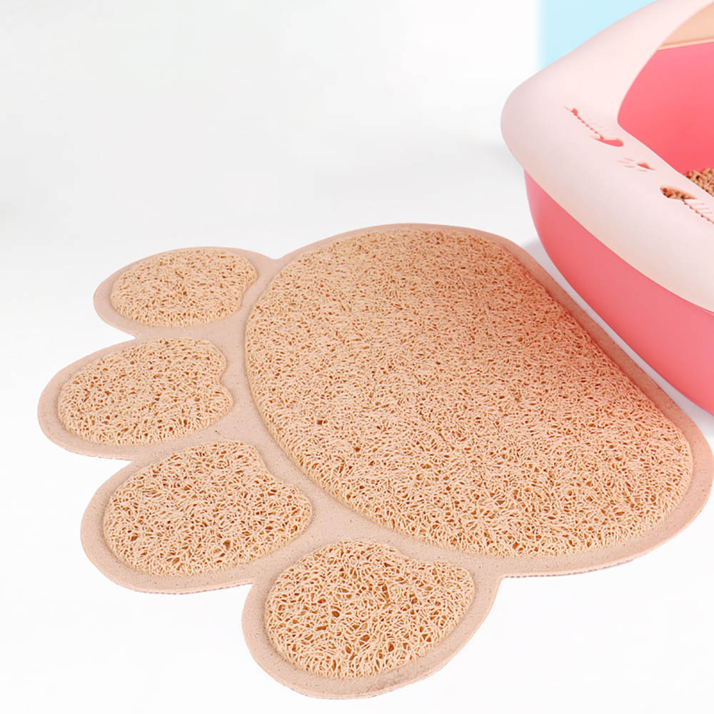 Pfote Geformt Katzenstreu matt Wurf Fangen Pad Wasserdichte PVC Haustier Hundefutter Matten Fütterung Tischset Einfach Waschen Nicht-Unterhose Boden Pads