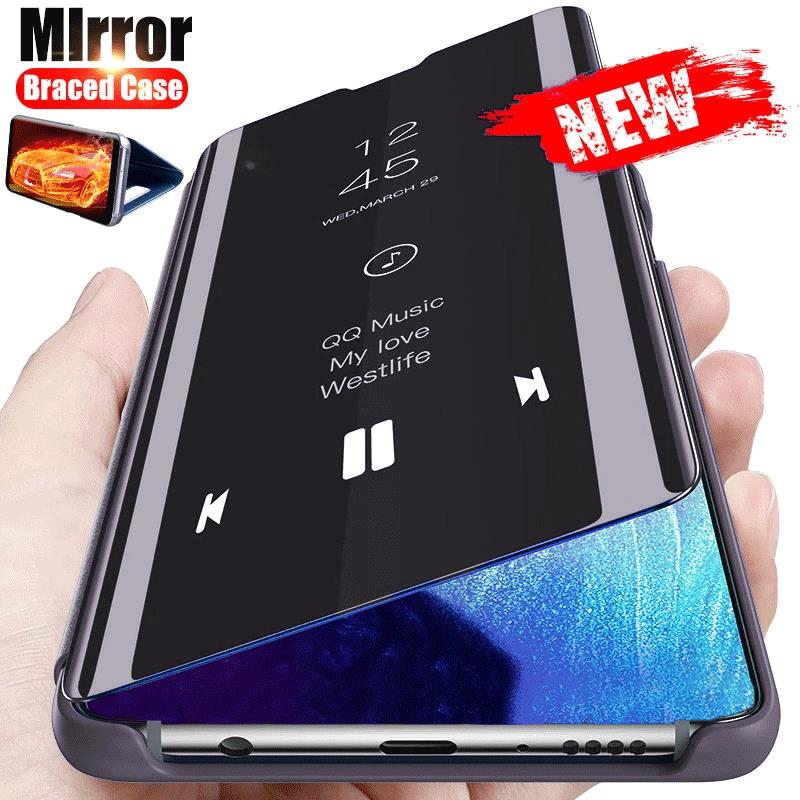 Etui z klapką S9 Plus Mirror do Samsung Galaxy S9 S 9 Luxury Clear View PU Leather Cover do Samsung S9 Plus Etui na telefon do S9+