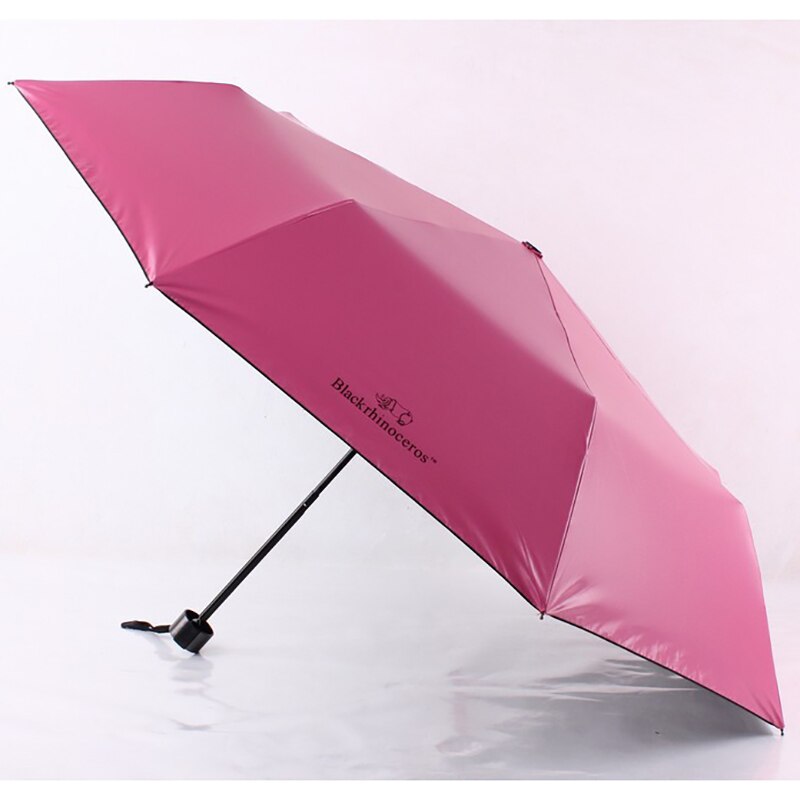 YADA Pure Rhinoceros Star Inside 3-Folding Umbrella Women Man UV Rainproof Umbrella Parasol Rain Sun Light Umbrellas YD200295