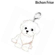 Practical Dog Tag Disk Pet ID Enamel Accessories Collar Bichon Frise Necklace Pendant Dog Supplies C30428