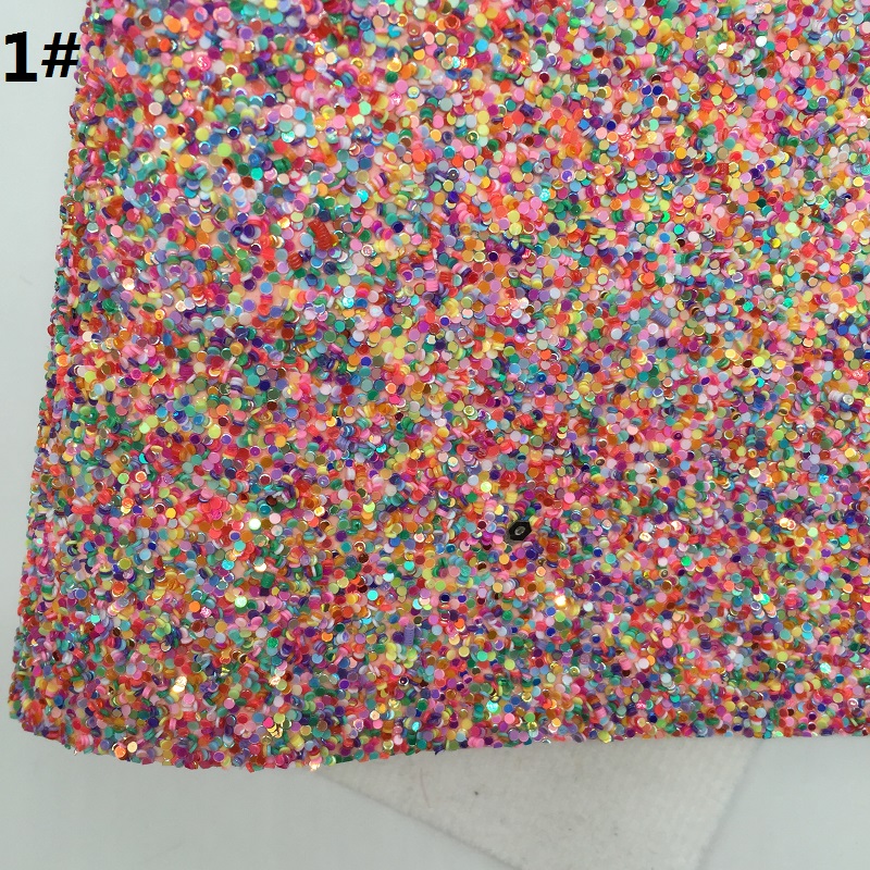 Mini Roll 30x134CM Glitter Fabirc, Chunky Glitter Leer, glitter Leer Roll Voor Maken Bows LEOsyntheticoDIY SK285