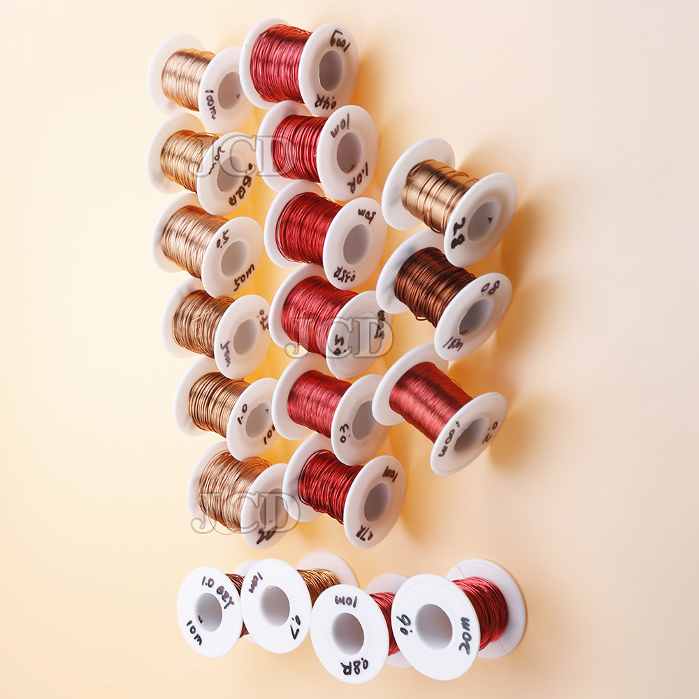 10m/50m/100m enameled copper wire enameled wire electromagnetic coil winding wire manufacturing electromagnet copper wire