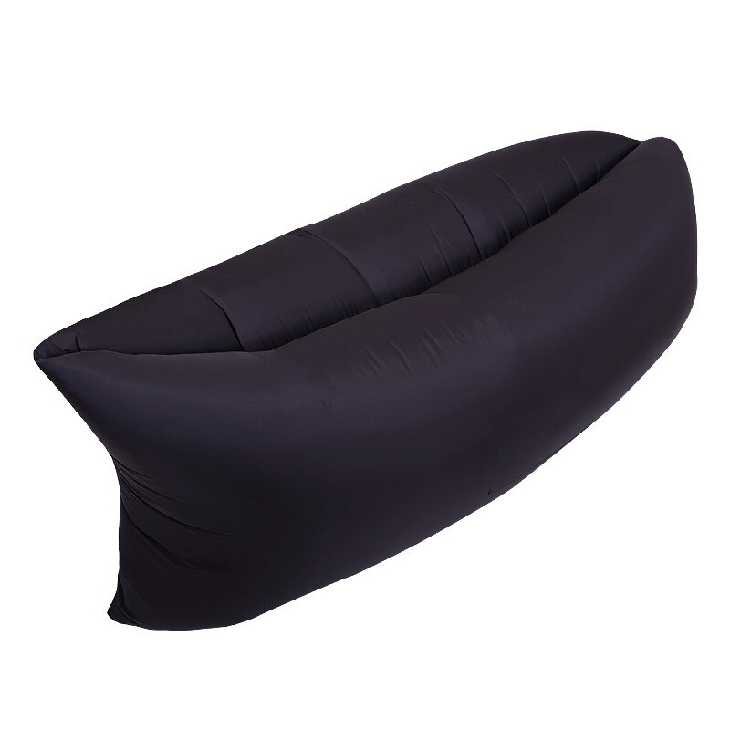 LISM Aire Libre Camping inflable sofá Lazy Bag Ultra ligero playa dormir cama reclinable deportes Trave: Black