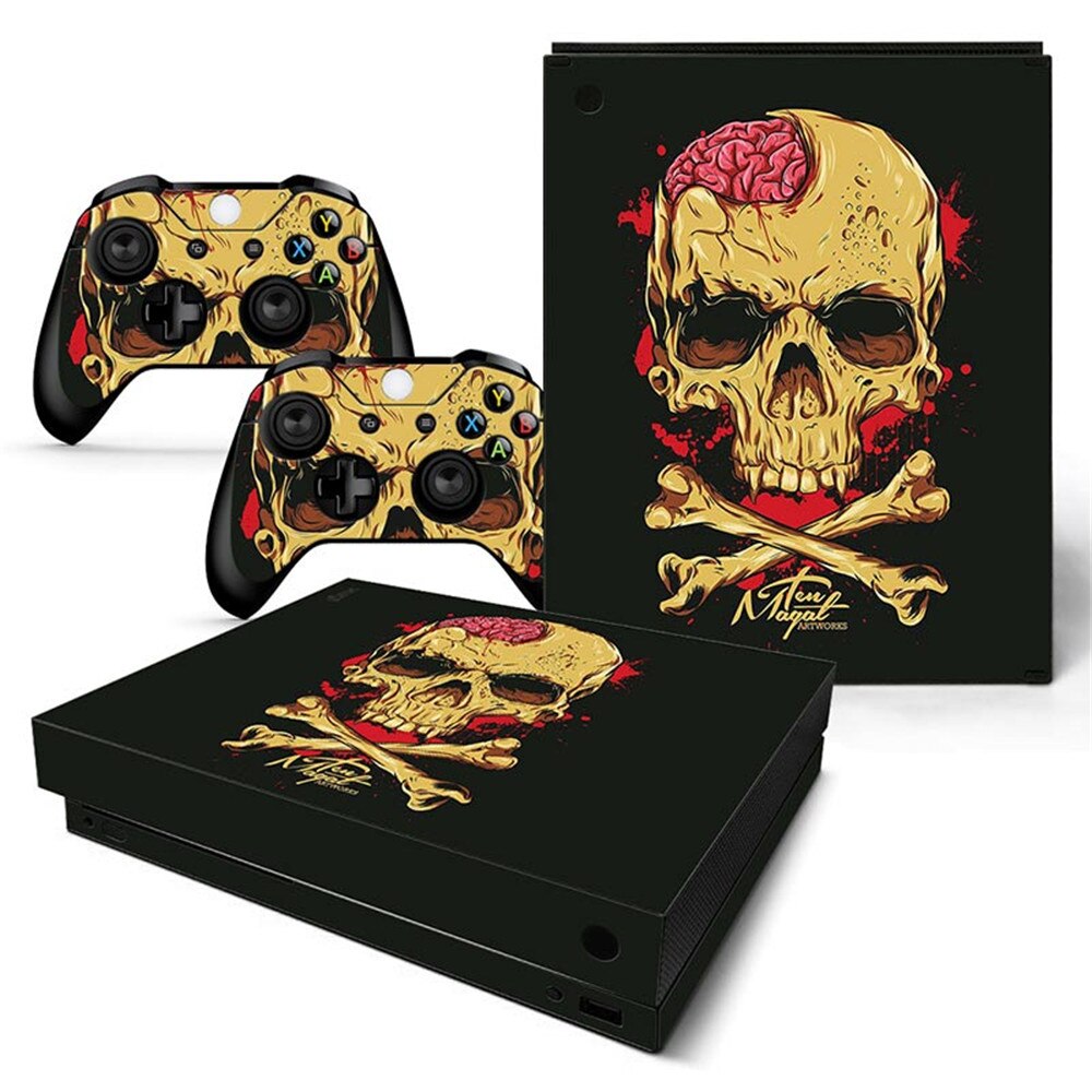 Game Full Cover Skin Console &amp; Controller Decal Stickers for Xbox One X Skin Stickers Vinyl: TN-XBONEX-0893