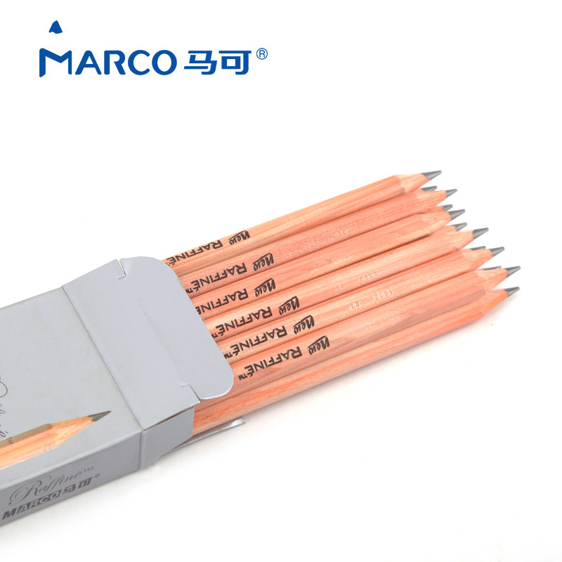 Marco Sketch Wooden Pencils 3H/2H/H/B/2B/3B/4B/5B/6B/7B/8B/9B/10B Pencil Art Painting Pencil School Office Supplies