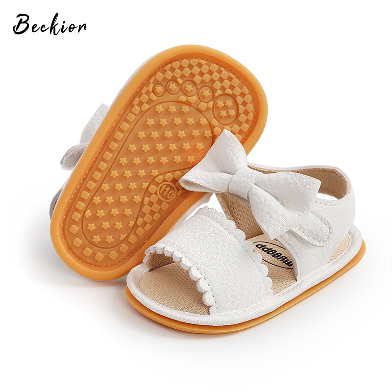 Beckior Summer Baby Girl Sandals Infant Baby Boy Shoes Rubber Soft Sole Non-Slip Toddler First Walker Baby Crib Newborn