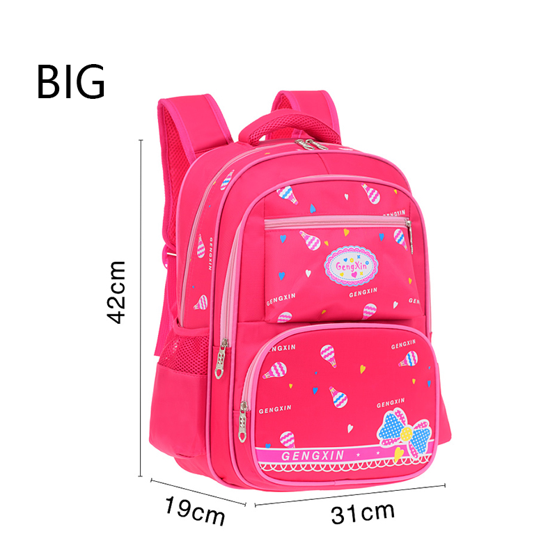 Sacs d'école pour enfants pour filles école primaire enfants sac à dos princesse enfant sacs d'école sacs orthopédiques grande capacité: big red
