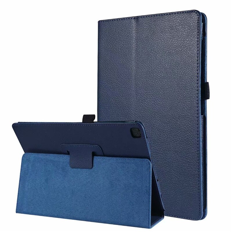 Pu Leather Case for Samsung Galaxy Tab A SM-T510 SM-T515 T510 T515 Tablet cover Stand Case for Tab A 10.1'' Funda Case: 01 Dark Blue