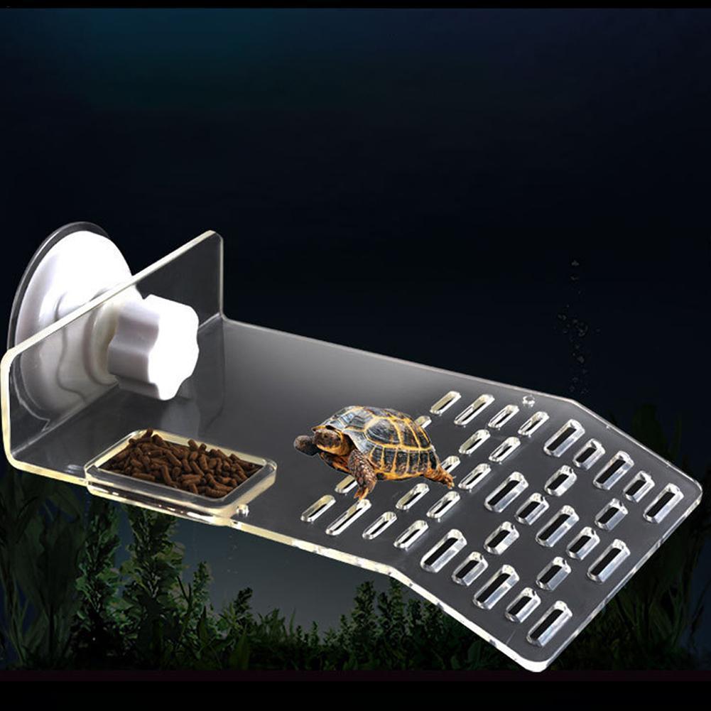 Brygge soler seg plattform hylle rampetrinn landing akvarium dekor s / m / l skilpadde brygge til akvarium fisk tankskip reptil forsyninger