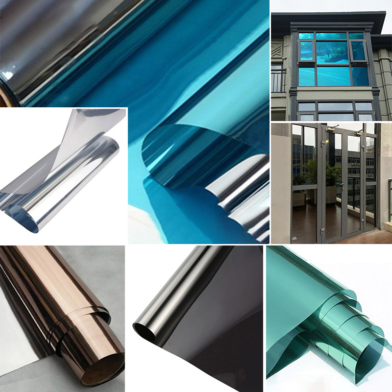 1Roll Glass Solar Thermal Insulation Film Against Ultraviolet Rays Window Tint Glass Film One Way Window Film For Home