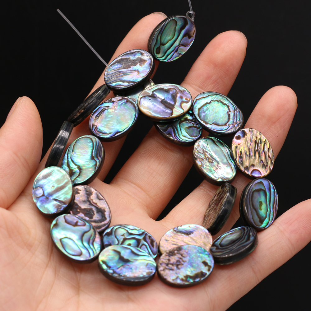 Abalone Schelp Ei Kralen - 8x12mm, 6x8mm, 8x10mm, 10x14mm - DIY Sieraden Maken - Ketting, Armband: Rood / 2mm