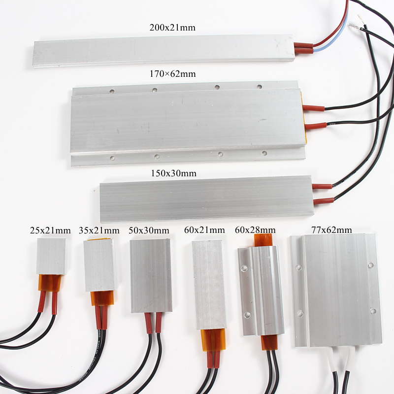 150x30mm 12V 220V PTC Heizung Element Konstante Thermostat Isolierte Thermistor Keramik Luft Heizung Platte Fan wärme Film 12 100 220