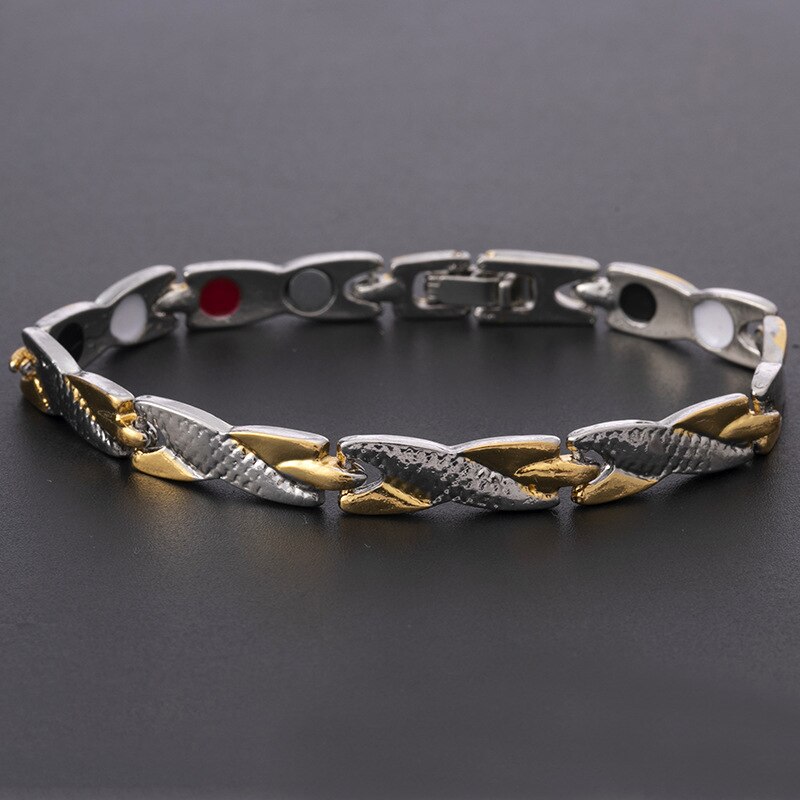 Trend Unisex Magneet Armbanden Goud Zilver Kleur Magnetiet Magnetische Armband Persoonlijkheid Sieraden