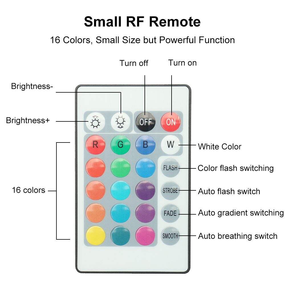 10 Led Remote Controlled RGB Submersible Light Battery Operated IP68 Underwater Night Lamp Vases Aquarium Pool Garden Decoration