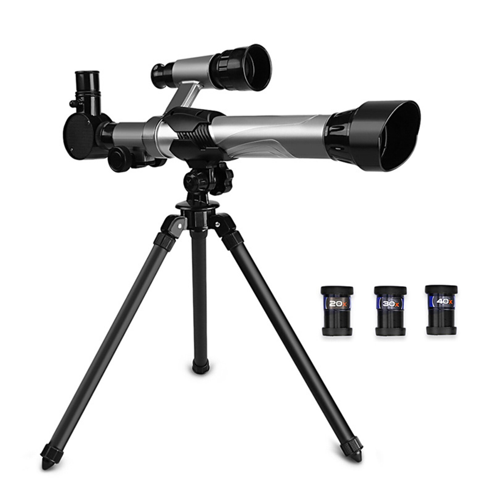 Kids Telescopes Educational Science Astronomy Telescope for Children Beginners Astronomy Telescope with Tripod Eyepieces Compass: Default Title
