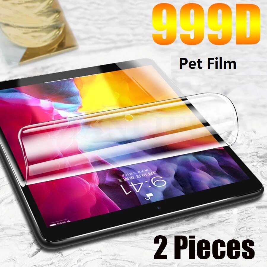 2 sztuk Pet Film dla Ipad Pro 11 12.9 9 10.2 10.5 Air 4 3 2 ochraniacz ekranu tabletu dla Ipad Mini 6 5 4 3 1 2020 2021 nie szkło
