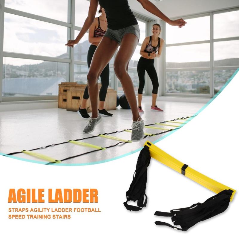 3m 5 trins nylon stropper agility træningsstige fodbold fodbold speed stige træning trapper fitness udstyr