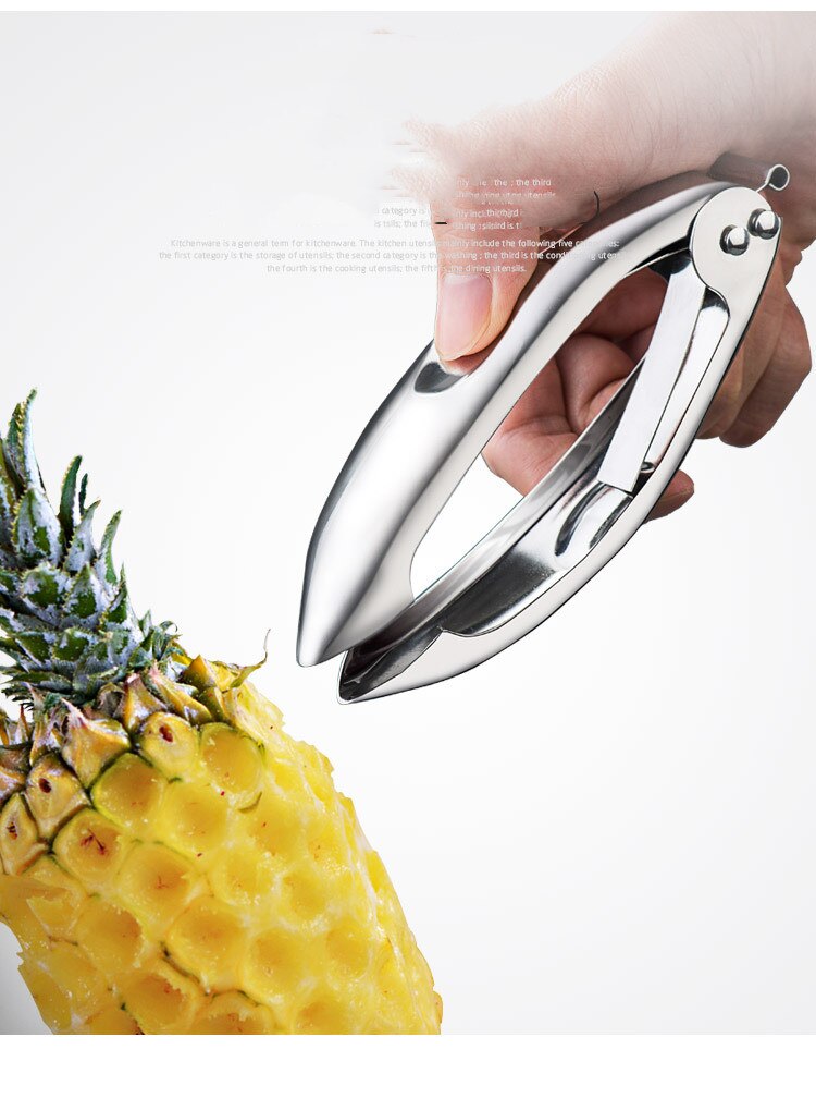 Clip de piña de acero inoxidable 304, cuchillo abridor de ojos, Pedicel de tomate, herramienta de cocina
