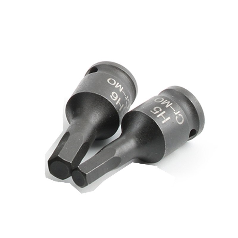 (1 PC) pneumatische 1/4 "Hex Drive Impact Hexagon Hoofd Bit Socket H5 H6 H7 H8 10 H10 H11 H12 38mm lengte