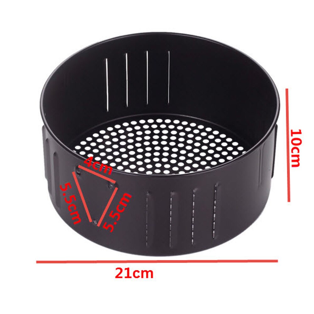 Cesta antiadherente de repuesto para freidora de aire cesta de accesorios antiadherente de para aceite de cocina, tostado, utensilios de cocina para alimentos saludables: 2-3.6L