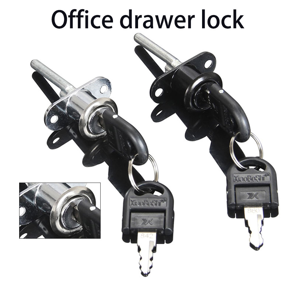 16/19mm Zinc Alloy Cabinet Mailbox Drawer Cupboard Office Computer Desk Pedestal Locker Cam Lock with 2 Keys