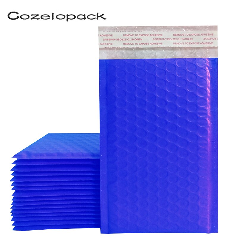 10 stk  #0 6 x 10 tommer lilla poly boble mailer polstrede konvolutter 175 x 230mm selvforseglet postpose boble konvolut emballage konvolutter: Blå