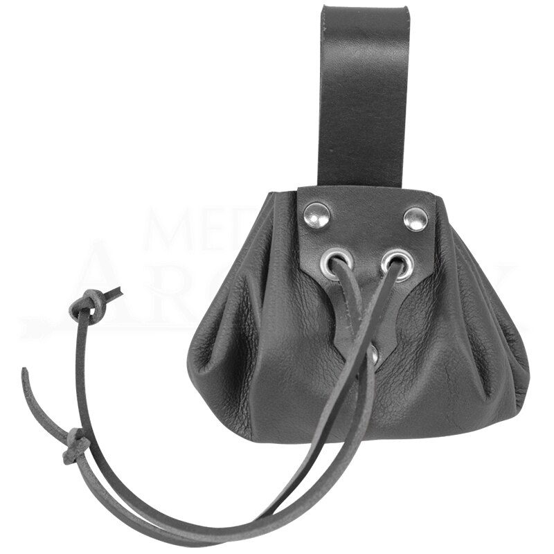 Monedero de cuero con cordón para hombre y mujer, cartera Vintage Medieval con Larp, accesorios de disfraces de pirata vikingos celtas, monedero con cinturón