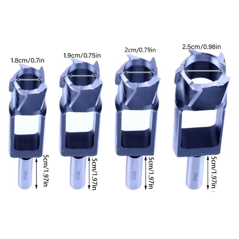 18mm/19mm/20mm/25mm Wood Plug Cutter Drill Bit Suitable for Home DIYer and Woodwork Tasks Furniture Makers M4YD