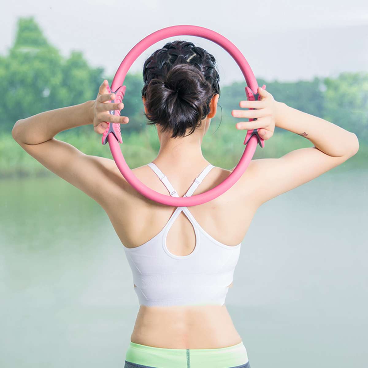 Fitness Yoga Pilates anneau femmes maison Fitness gymnastique entraînement exercice Sport entraînement Yoga cercle musculation accessoires
