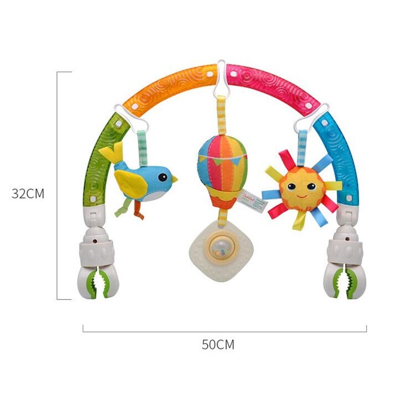 Mooie Baby Wieg Zetel Cot Opknoping Speelgoed Wieg Mobiele Wandelwagen Opknoping Zachte Pluche Rammelaars Ring Bel Educatief Baby Speelgoed M0036: H