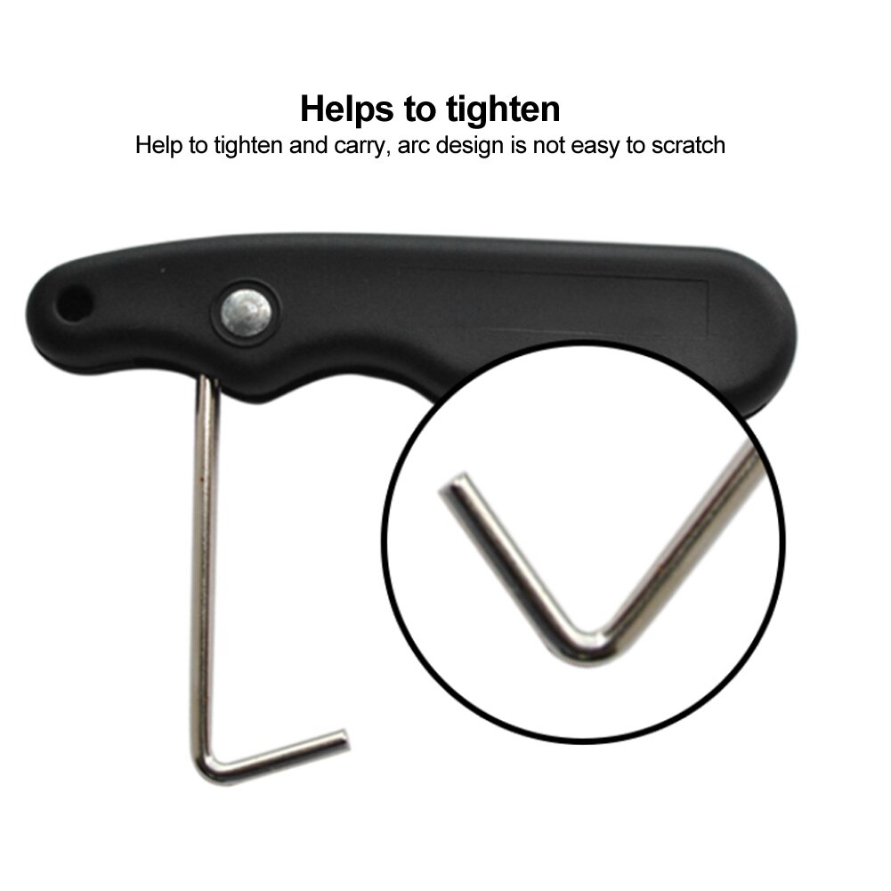 Extractor de patines de encaje, Tensor plegable para figuras de Patinaje con gancho extendido, práctico, deportivo, duradero, para Hockey sobre hielo, mango negro