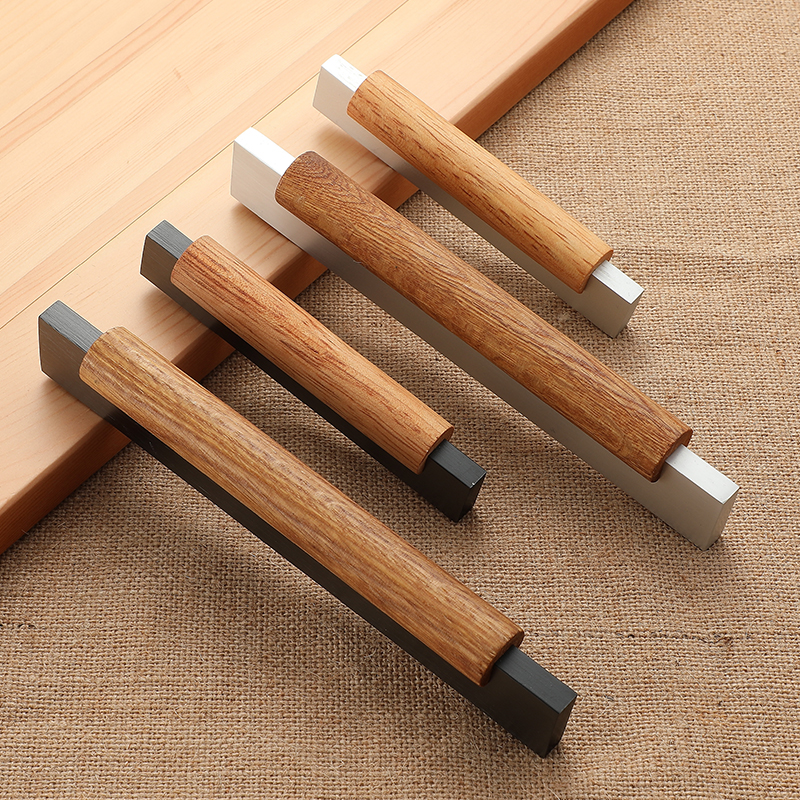 Wood Furniture Handle Cabinet Handles furniture accessory Drawer Knobs Kitchen Handle Natural for furniture Pulls