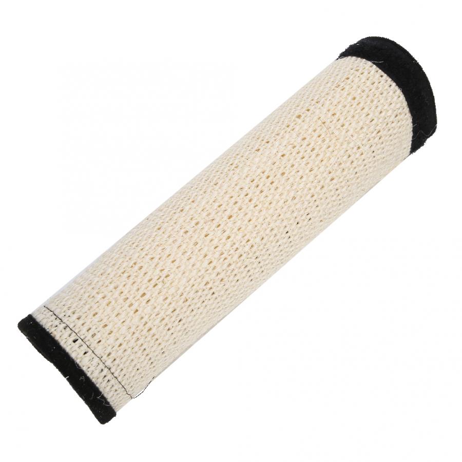 Krabpaal voor katten, 60 x 40 cm, krabmat van sisal, met 10 natuurlijke spiraalnagels ter bescherming van tapijten en banken voor muur en hoek, binnenruimtes