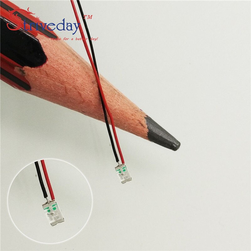 Lot de 10 résistances led pré-soudées cms, micro-litz 1206 20 cm 8-12 v modèle diy
