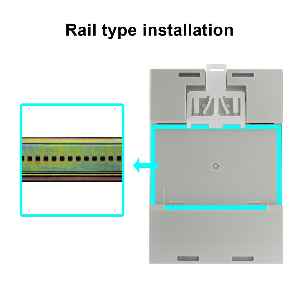 Din-Rail Ac Monitor Wattmeter Led Actieve Power Factor Elektrische Energie Meter Voltmeter Amperemeter Ac 80-300V 250-450V 0-100.0A