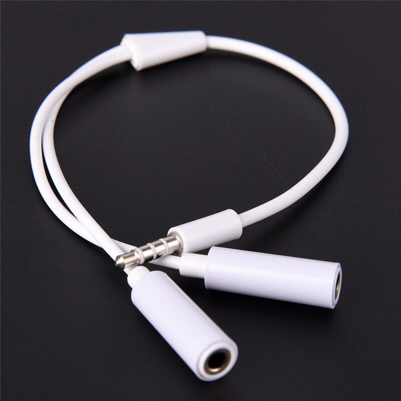 Y Splitter Kabel 3,5mm 1 Stecker auf 2 Dual Weibliche Audio- Kabel Für Kopfhörer Headset Kopfhörer MP3 MP4 Stereo stecker Adapter Jack