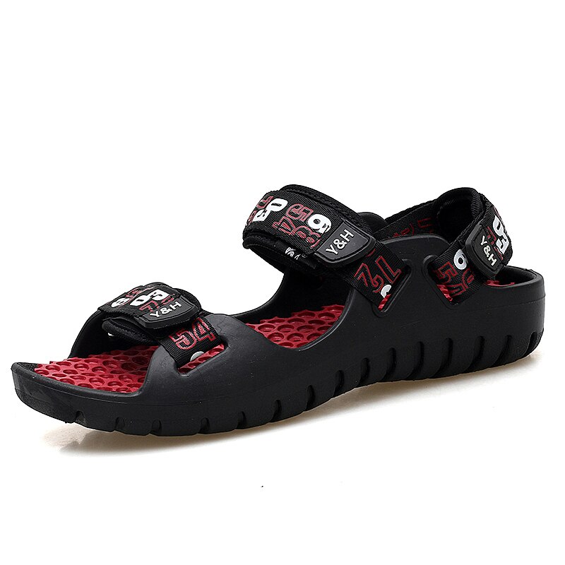 Sandali estivi uomo stilista sandali scarpe da spiaggia scarpe da uomo scarpe casual pantofole romane da esterno: Rosso / 10